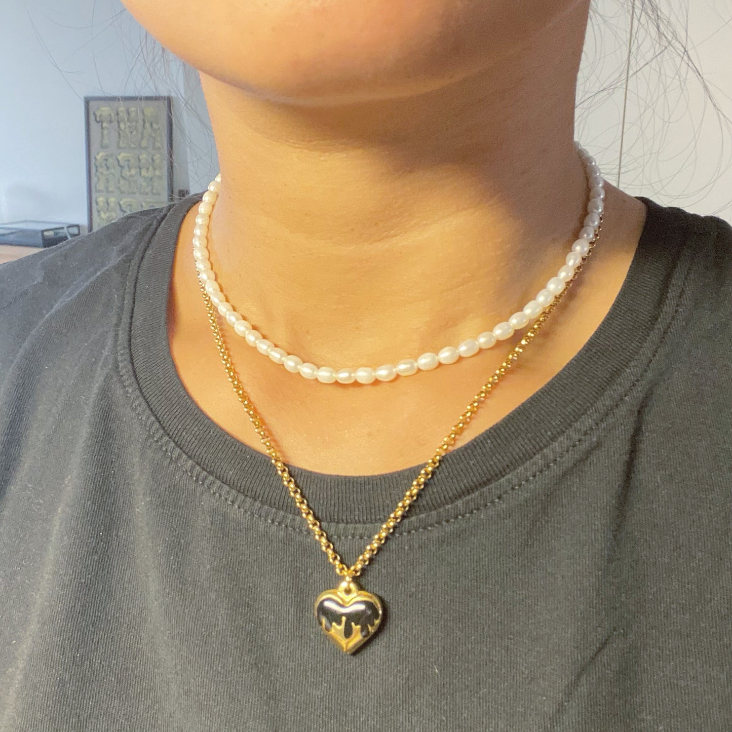 Pearls choker necklace