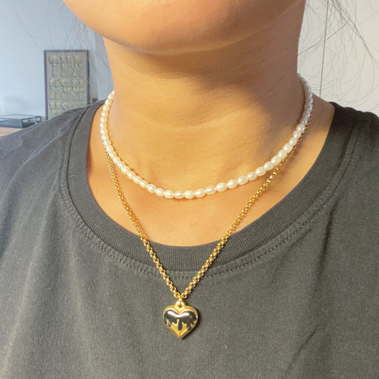Pearls choker necklace