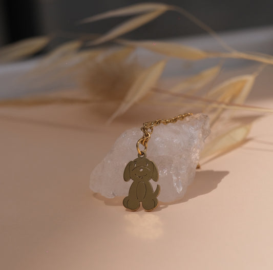 Golden Pup necklace