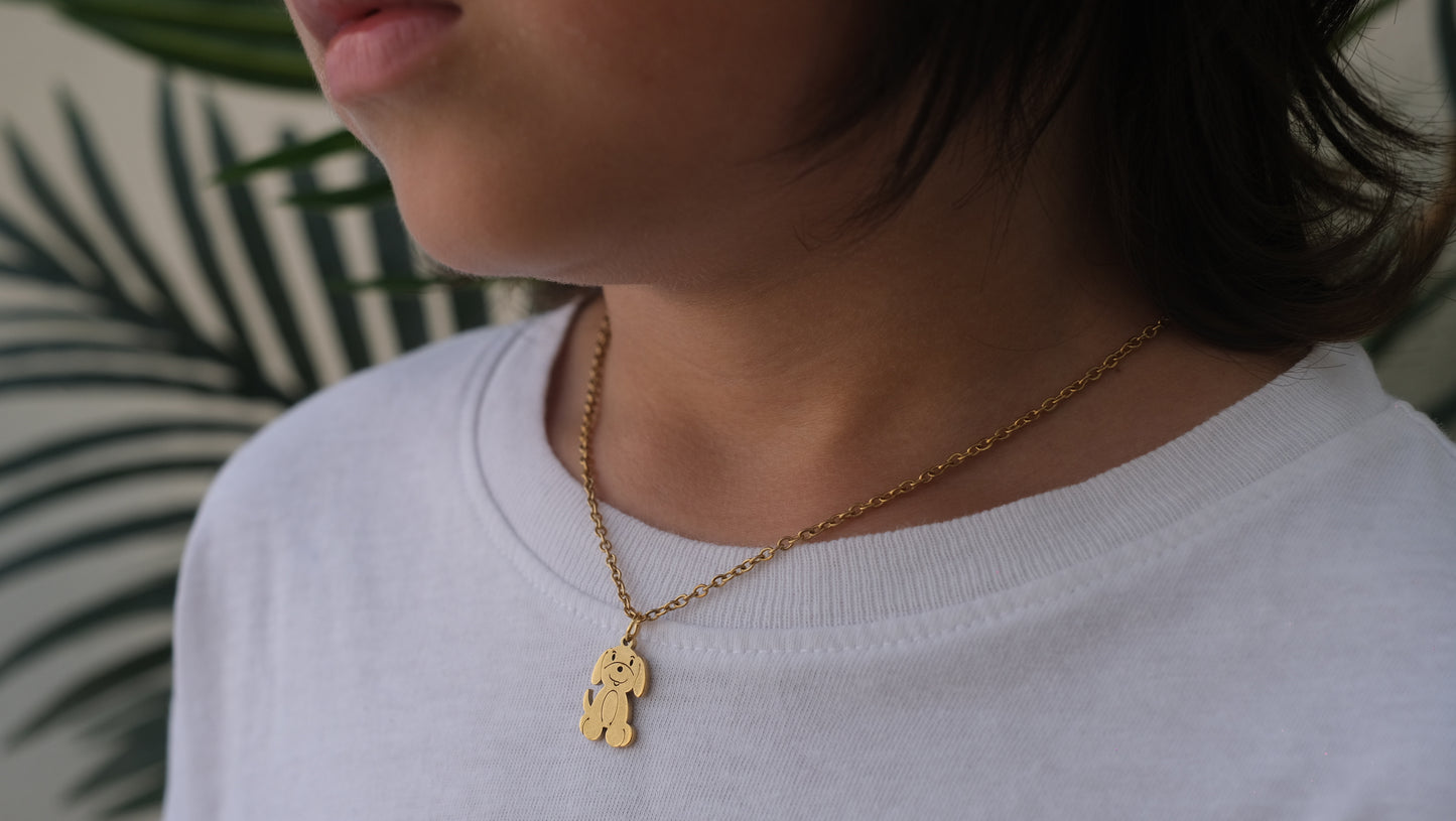 Golden Pup necklace